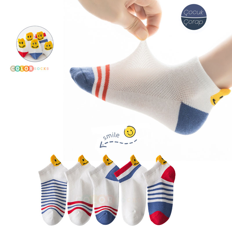 5'li Pikachu Desenli Çocuk Çorap (Comfort Kids)